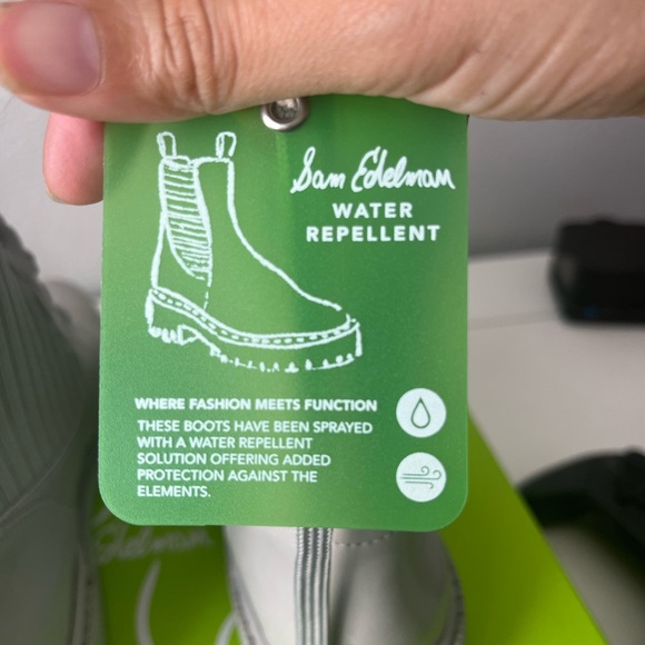 Sam Edelman LYDELL,PEBBLEGREY LEA 8.5 boots - Picture 5 of 10